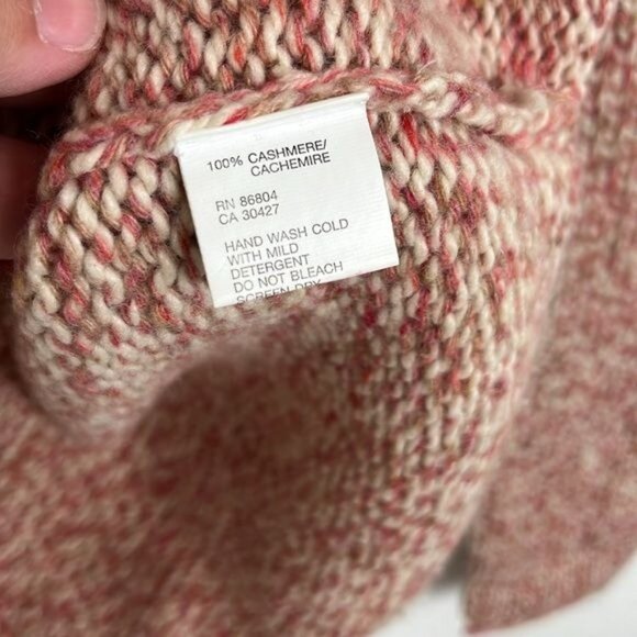 M.A.G By Magaschoni Cashmere Marled Chunky Knit Mockneck Sweater - Picture 7 of 8